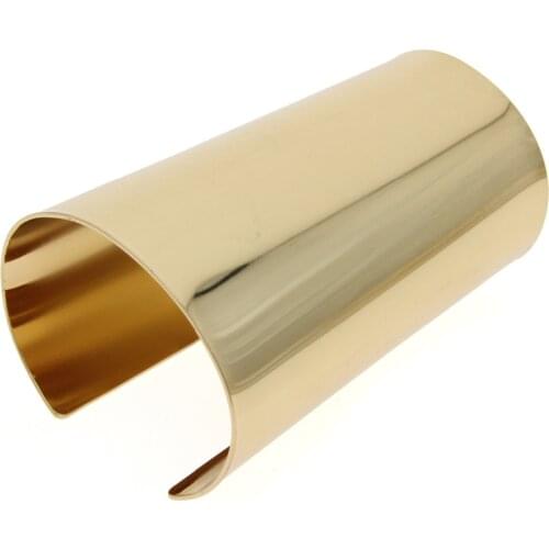 Simple Design Smooth Big Bracelet For Women Statement Jewelry Femme T Show Accessories Alloy Cuff Bangle Manchette UKMOC