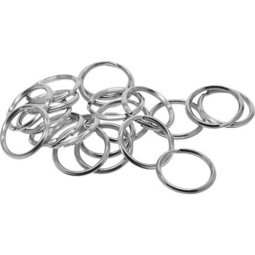 40x Stainless Steel Split Key Rings for Connecting Pendants,Tags,Keys,Crafts