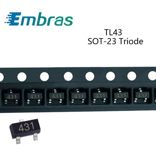 50Pcs SMD Voltage Regulator IC Triode TL432 432 TL431 431 36V Transistor Electronic Components SOT-23