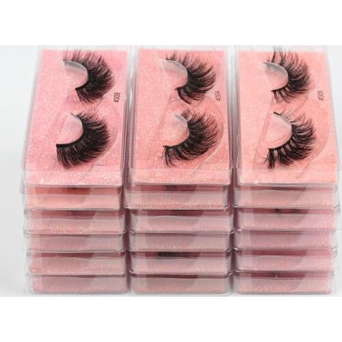 YSDO Eyelashes Wholesale 20/30/40/50/100 Pairs 3D Mink Lashes Natural Mink Eyelashes Long Lashes Makeup False Eyelashes In Bulk