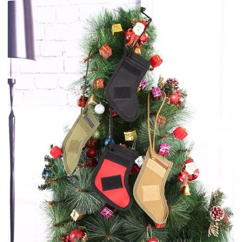4 Colors MOLLE Christmas Straps Tactical Stocking Dump Drop Pouch Military Hunting Magazine Pouches Storage Bag