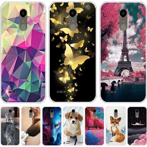 Silicone Case For LG K10 2017 Soft TPU Lovely Animals Back Cover For LG K 10 2017 Phone Case