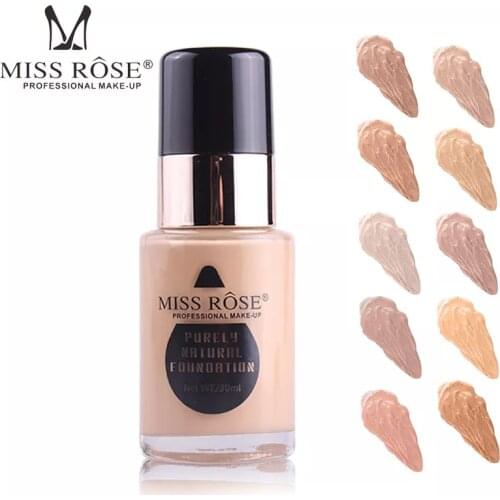 MISS ROSE long-lasting anti-allergic concealer foundation oil control easy to apply water color makeup base makeup cosmetics