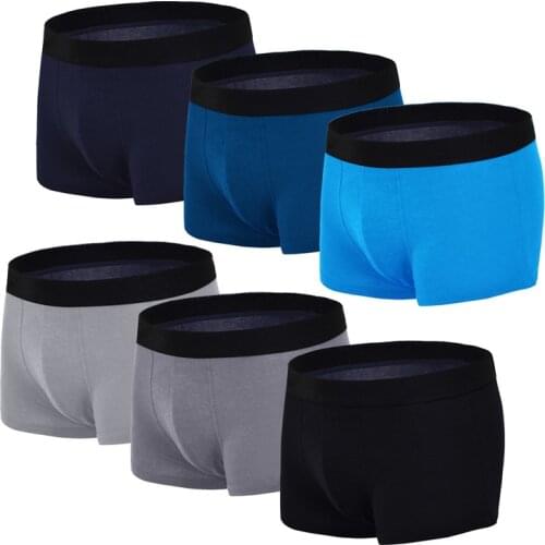 4 PCS/LOT 2018 Brand Trunk Mens Boxers Cotton Sexy Men Underwear Mens Underpants Male Panties Shorts Plus Size Boxers Underwears