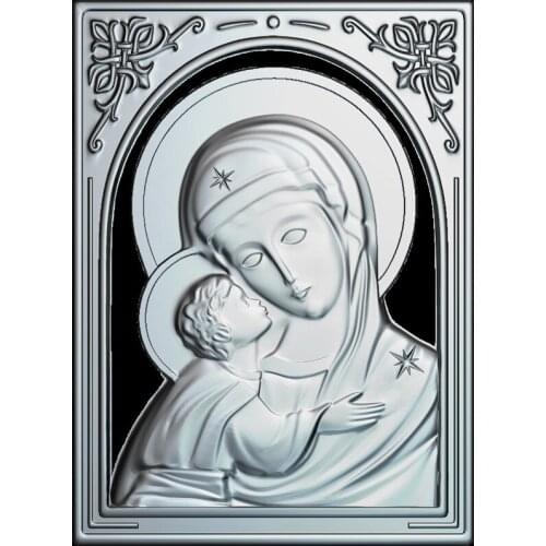 High quality New 3D model for cnc MaicaDomnului_cu_Pruncul 3D carved figure sculpture machine in STL file Religion