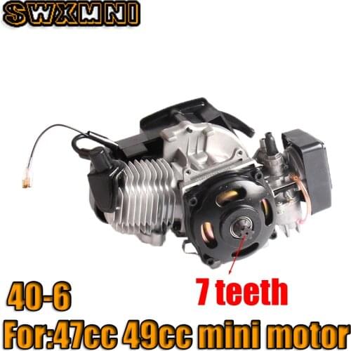 High quality 2 Stroke Pull Start Engine Motor Transmission Engine Air Filter Mini Pocket Pit Quad Dirt Bike ATV 4 Wheel