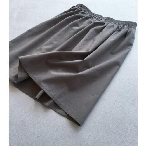 Cotton bust bottoming skirt women basic breathable dark gray single layer thin lining underskirt summer long petticoat 2020 new