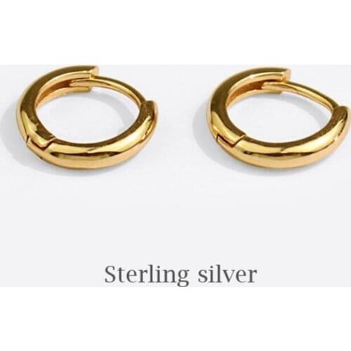 Sole Memory Retro Geometric Circle Sweetness 925 Sterling Silver Fashion Female Stud Earrings SEA803