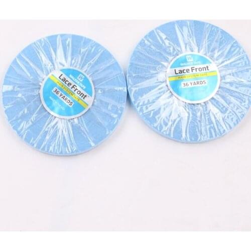 1 roll 0.8cm x 36 yards Replacement Tape For Brazilian Hair Super Adhesives Blue Tape Double-Side Lace Front Support Tape Rolls