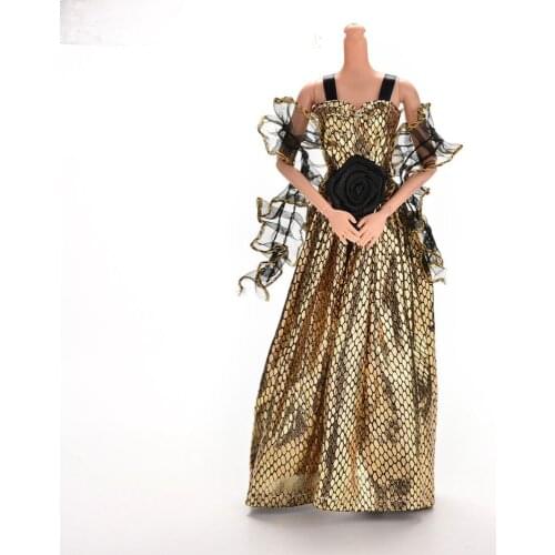 1 Pc Elegant Crocodile Grain Doll Accessories Clothes Dress For Dolls With Shawl Accessories Supplies