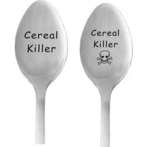 1Pc Cereal Killer Spoon -Unique Birthday Gift - Boyfriend - Teenager - Husband - Cereal Lover - Spoon Gift Long Handle Spoons