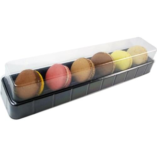 10Pieces Cupcake Stand Macaron Packaging Boxes PVC PET Blister Packaging Box Baking Accessories Party Supplies Gift Boxes Case