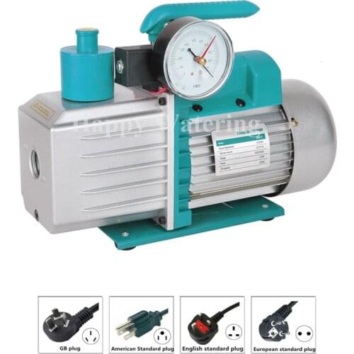 2 Stage Air Conditioning Vacuum Pump at 6/7CFM 0.3pa+ Precision Gauge+ Electromagnetic Valve HVAC R410a R134a R407C R22