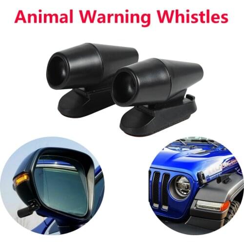 2Pcs Bell Automotive Silver Ultrasonic Animal Warning Whistles Deer Car Animal / Deer Warning Whistles Auto Safety Alert Device