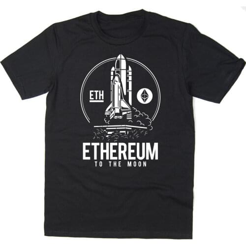 2019 Hot sale Free shipping Ethereum To The Moon T-Shirt - BTC ETH $ETH Bitcoin Crypto - 6 colours