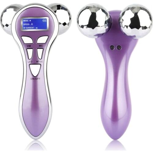4D Roller Facial Body Slimming Massage Anti Cellulite Fat Burner Anti Aging Wrinkle Reduce Blue Light Therapy Beauty Skincare