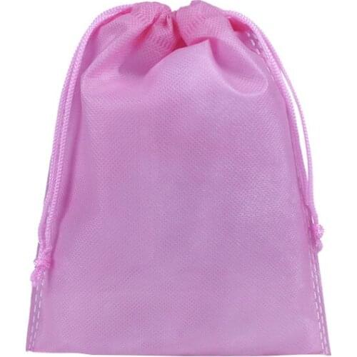 50pcs/lot 25x30cm Beige/Black/White Gift Package Storage Bag Pouch Non-woven Drawstring Bags Can Personalize Custom Logo