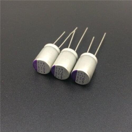500pcs 820uF 2.5V SANYO OS-CON SEPC 8x13mm Ultra Low ESR 2.5V820uF For Motherboard Solid Capacitors
