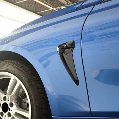 Shark Gills 3D Stickers Side Fender Vent Decoration Car-Styling Auto Accessories For BMW E46 F30 E90 E60 F20 F10 E36 E39 E87 E70