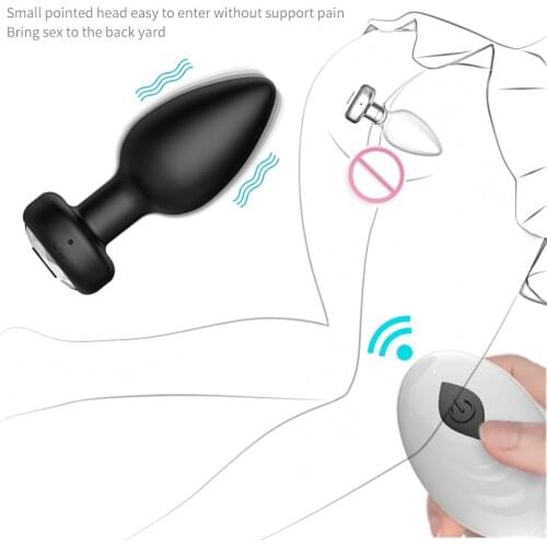 Anal Vibrator For Men Wireless Remote Control Silicone Butt Plug For Gay Plug Sex Toy For Women Adult Products Prostate Massager