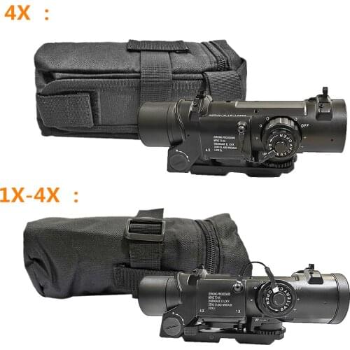 Quick Detachable Tactical 1x-4x Fixed Dual Role Optic Rifle Magnificate Scope Fit 20mm Weaver Picatinny Rail Hunting For Airsoft
