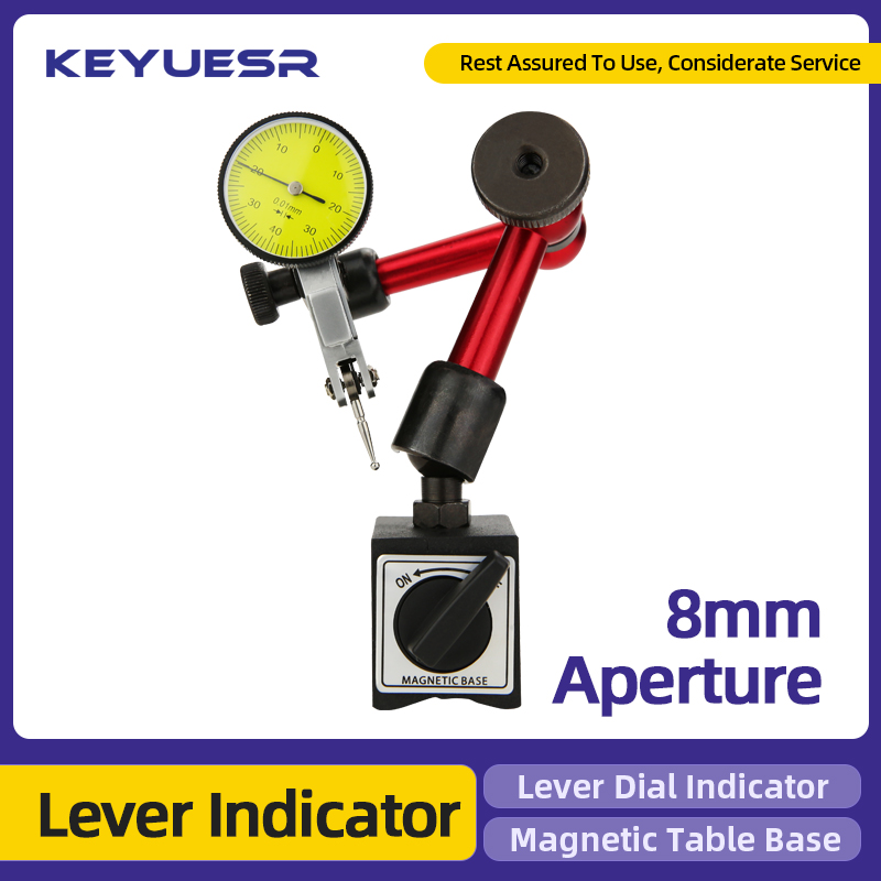 Leverage Dial Indicator Magnetic Base Holder Stand Micrometer Measuring Tools Dial Gauge Precision Indicators Measurement Tool