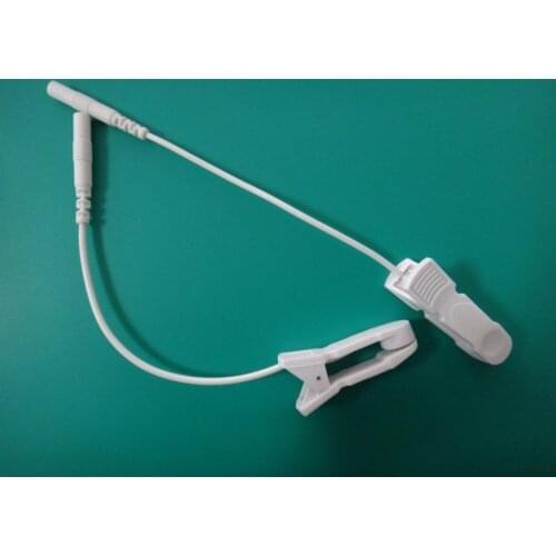 DHL 300pcs/lot (150pairs) TENS electrical stimulator Massager ear clip electrode with plug hole 2.0mm for pin connecting cord