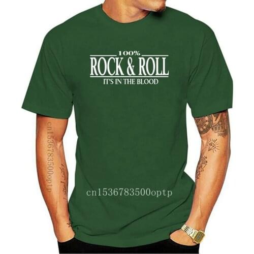 Summer Style New T Shirt Men Rock & Roll And T-Shirt 100% Rockabilly Homage Gift Rocker Funny Casual tee shirts tops