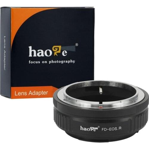 Haoge Manual Lens Mount Adapter for Canon FD Lens to Canon RF Mount Camera Such as Canon EOS R