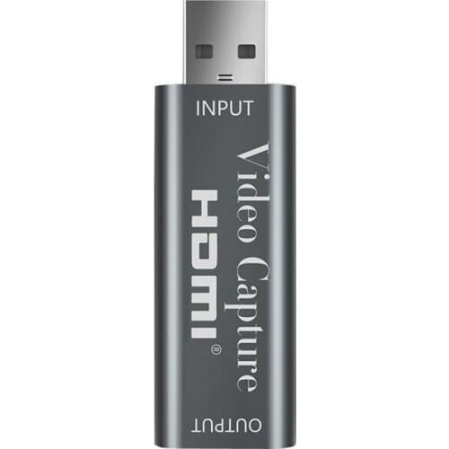 HDMI to USB 2.0 Game Video and Audio Grabber Card Full HD 1080P 30FPS Mini Video Capture Card HD Camera Recording Live Streaming