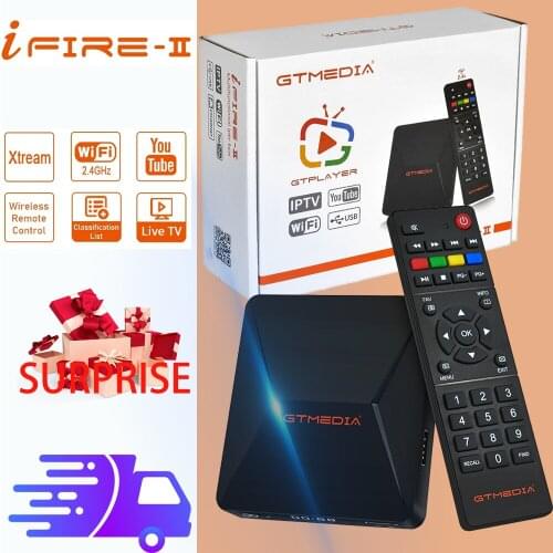 IFIRE 2 DVB-S2 Full HD 1080P H.265 HEVC Built-in WIFI 2.4G Wireless Remote Control receptor de tv via satélite PK gtmedia v8x