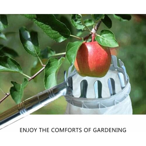 Fruit Picker Fruit Picker Tool with Stainless Steel Connecting Po-le Fruit Picking Equipment for Getting Fruits Lemons