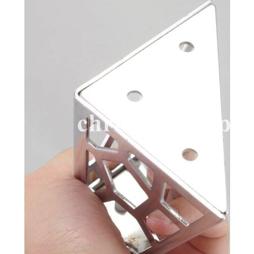 3.2" Set Metal Furniture Cabinet Legs Bed Tea Table Chair Sofa Leg Feet 4pcs