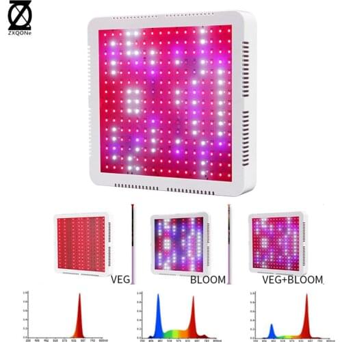 500W LED Grow LIght Full Spectrum660NM 450NM 6500K With IR UV VEG/BLOOM Grow Lamp No Noise For Indoor Hydroponics Grow Tent
