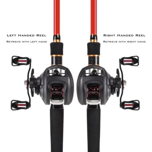 New Dual Brake Baitcasting Reel Fishing Gear Water Drop Wheel Right / Left Hand Bait Casting Fishing Reel Lure Reel