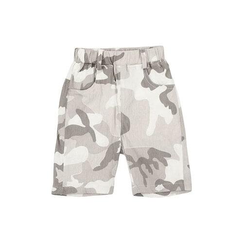 Summer New Arrival Boys Pants Casual Camouflage Print Calf-length Pants for Boy Elastic Waist Kids Pants Toddler Boy Sweatpants