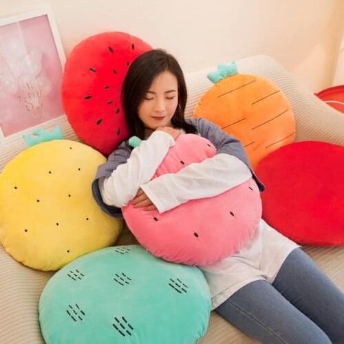 Simulation Fruit Seat Cushion Relax Armchair Nap Cushion Pillows Summer Solid Color Pillow Cute Dining Chair Cushion Home Decor
