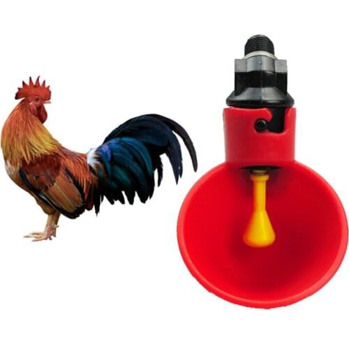 10 Pcs Poultry Chicken Water Drinking Cups Automatic Birds Quail Chicken Drinking Plastic Fowl Drinker Cups Breeding Equipment
