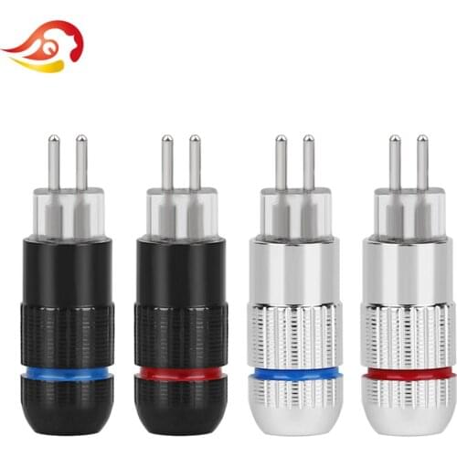 QYFANG 1Pair 0.78mm Earphone Pin 4-layer Rhodium Plated Plug For UM3X W4R UE18 JH16 Transparent Connector Textured Shell Adapter