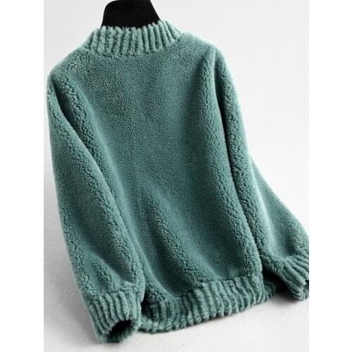 Real Sheep Shearling Fur Coat Female Jacket Winter Jacket Women Real Wool Coats Nad Jackets Women Clothes 2020 MY3560