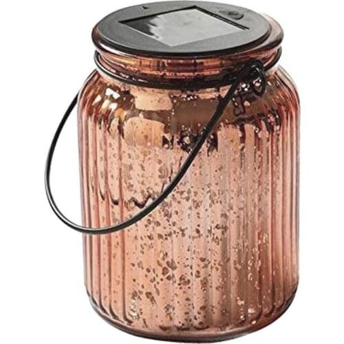 LED Fairy Light Glass Bottle Garden Hanging Lamp Romantic Solar Plating Glass Energy-saving Lamp For Christmas Wedding Outdoor