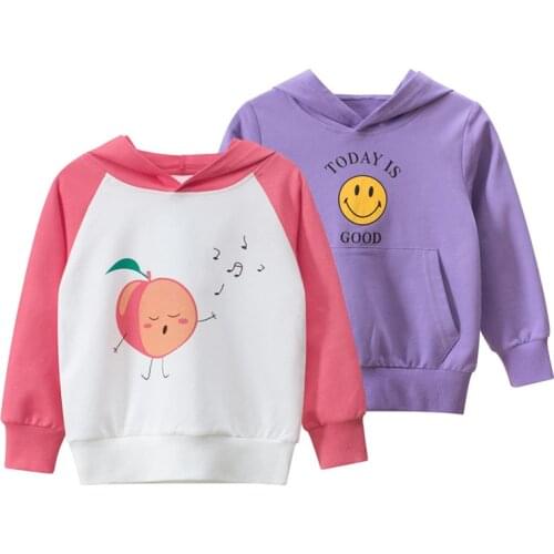 Girl Hooded Sweatshirts 2021 New Autumn Children Hoodies Long Sleeve Top for Girl Baby Girl Clothes Clothing for Girl 2-8 Years