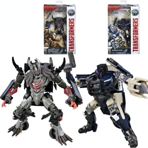 Hasbro Transformers Movie 5 V-Class Optimus Prime Megatron Grimlock D-Class Crankcase Slash Barricade Model Toy Gift