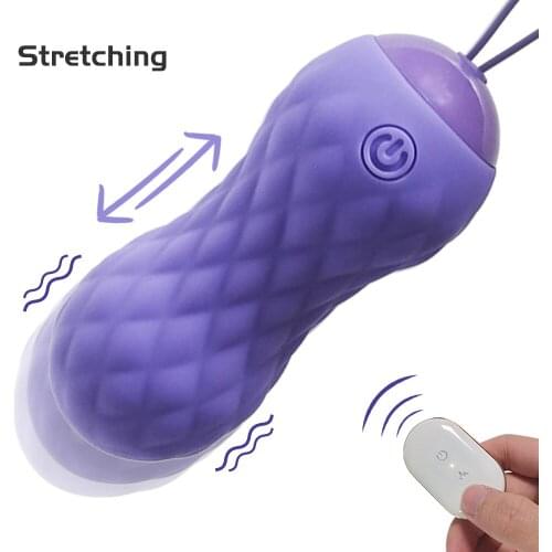 Retractable Vibrating Egg Dildo Vibrator Clitoral G-spot Stimulator Vaginal Balls Female Masturbation Device Sex Toys for Woman