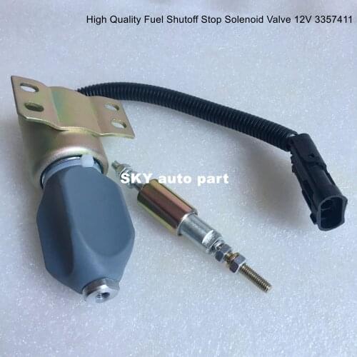 High Quality Fuel Shutoff Stop Solenoid Valve 12V 3357411