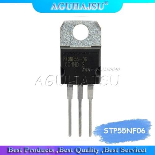 10PCS STP55NF06 TO-220 P55NF06 TO220 55NF06 new MOS FET transistor