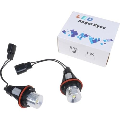 2Pcs Error Free LED Angel Eyes Marker Lights Bulbs For BMW E39 E53 E60 E61 E63 E64 E65 E66 E87 525i 530i xi 545i M5
