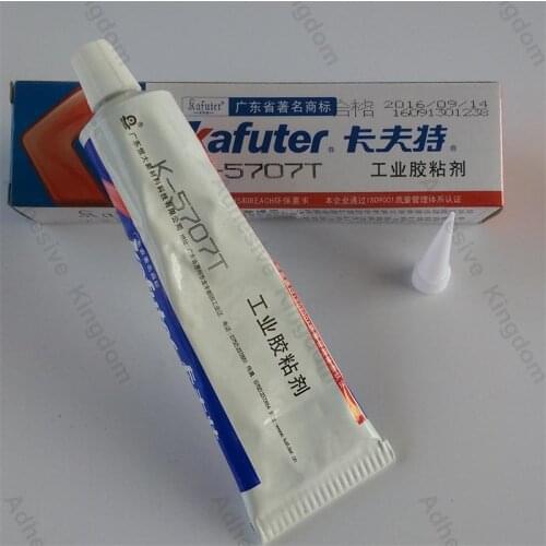 2pcs Kafuter 100g K-5707T transparent silicone plastic special sealant high-temperature quick-drying