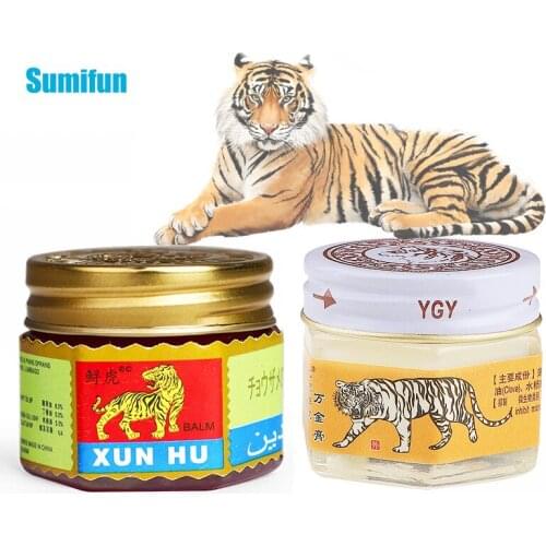 2Types of Original Tiger Balm Ointment Insect Bite Strength Pain Muscle Relieving Arthritis Joint Body Pain Thailand Painkiller