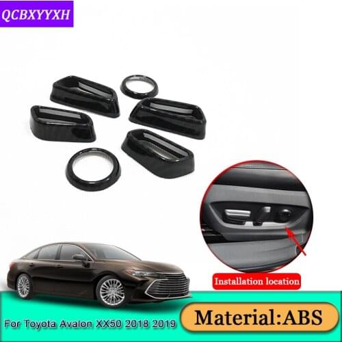Car Styling For Toyota Avalon XX50 2018 2019 Car Seat Adjustment Sequins Internal Decoration Sticker Interior Cover Accessories